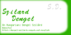 szilard dengel business card